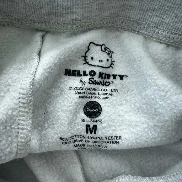 Hello Kitty Light Gray Kids Sweatpants - Picture 4 of 4